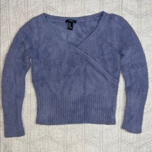 Forever 21 Soft Purple V-Neck Sweater